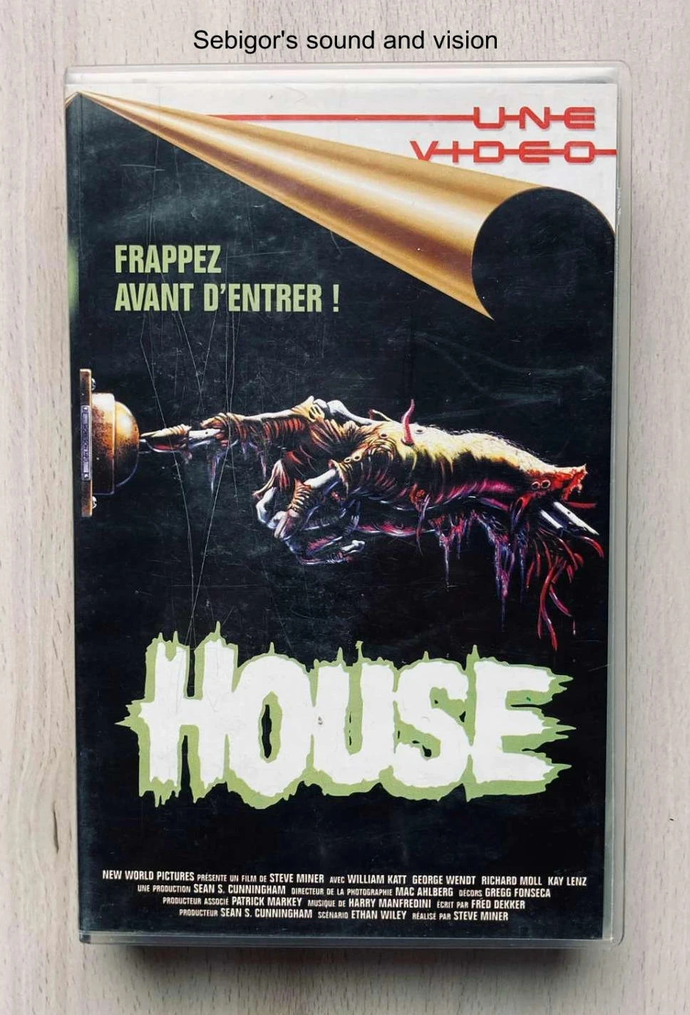 Cassette VHS House de Steve Miner.